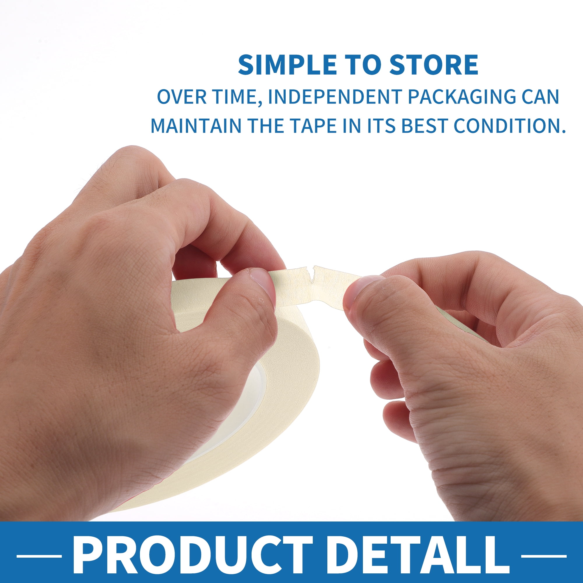 Unique Bargains Painters Tape Easy Removal for Various Surfaces White