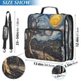 thumbnail image 2 of FORMRS Zipper Binder with Shoulder Strap 2-inch Ring 500 Sheet Capacity File Bag, Swirling Starry Sky, 2 of 5