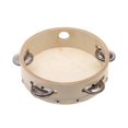 thumbnail image 4 of 6in Hand Held Tambourine Drum Bell Metal Jingles Percussion Musical Toy for KTV Party Kids Games, 4 of 4