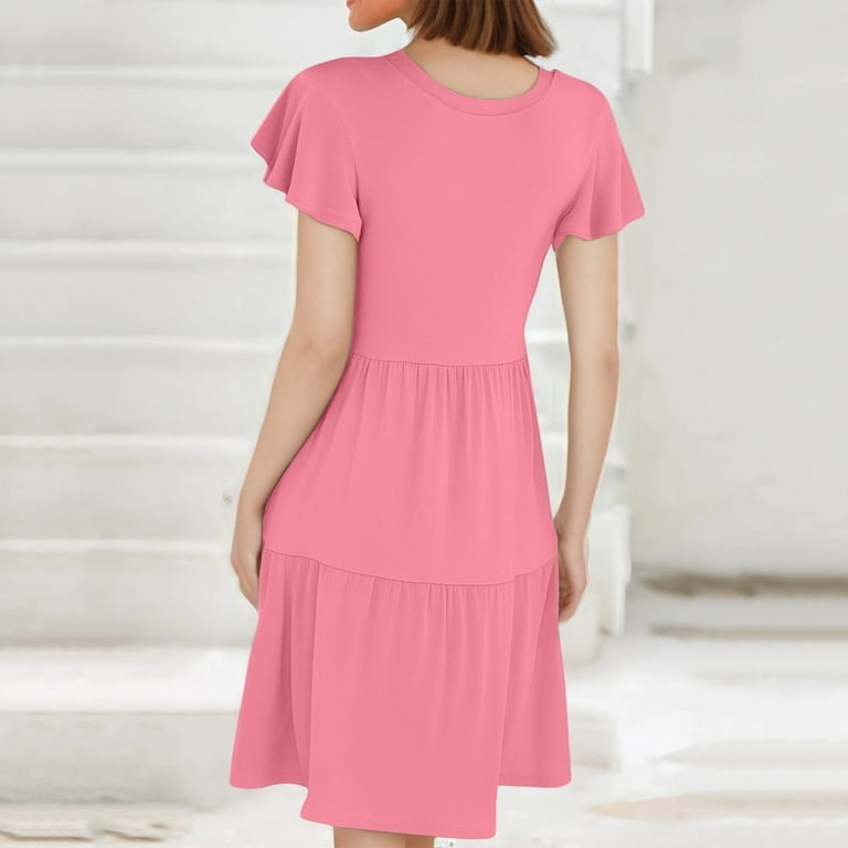 4Th Of July Outfits For Women Romper, T Shirt Dresses Ruffle