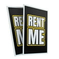 thumbnail image 4 of Rent Me 24" x 36" Double Sided A-Frame Sidewalk Sign Includes 2 Plastic Inserts | Foldable Portable White Signicade Sandwich Board | Equipment Rentals Clear Messaging Professional, 4 of 6