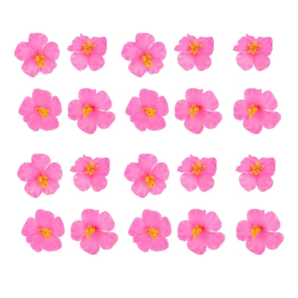 ColoMX 20pcs Fake Hibiscus Flower Flor Arreglo Ornamento Falso Flor Decoración