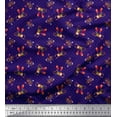 thumbnail image 1 of Soimoi Poly Georgette Fabric Dot,Monkey & Bear Cartoon Decor Fabric Printed Yard 42 Inch Wide, 1 of 3