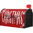 thumbnail image 3 of Merry Christmas Mailbox Covers Magnetic Large Size 25x21 Christmas Xmas Magnetic Mailbox Covers Red Winter Mailbox Covers Snowflake Mail Wraps Cover Letter Post Box for Gardern Yard Outdoor Decor, 3 of 5
