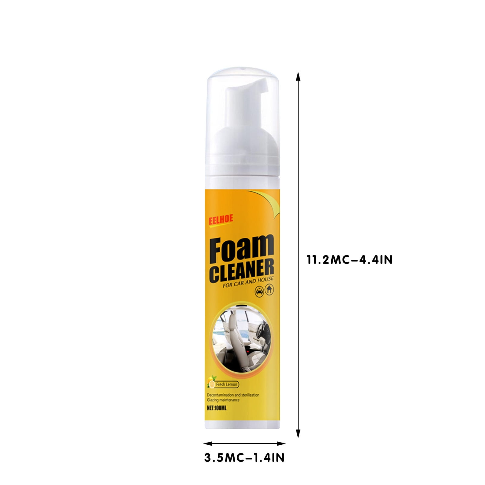 Multipurpose Foam Cleaner Spray, Foam Cleaner for car and House Lemon  Flavor, Leather Decontamination, Multi-Functional Foam Cleaner, Cleaning  Spray