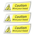 thumbnail image 2 of Angoily 3pcs Watch Your Stickers Self Adhesive Low Overhead Clearance Sign Caution Warning Sign, 2 of 3