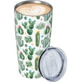 thumbnail image 2 of Cactus Tumbler with Lid and Straw, 20 Oz Stainless Cup Steel Insulated Water Bottle Travel Coffee Mug, 2 of 7