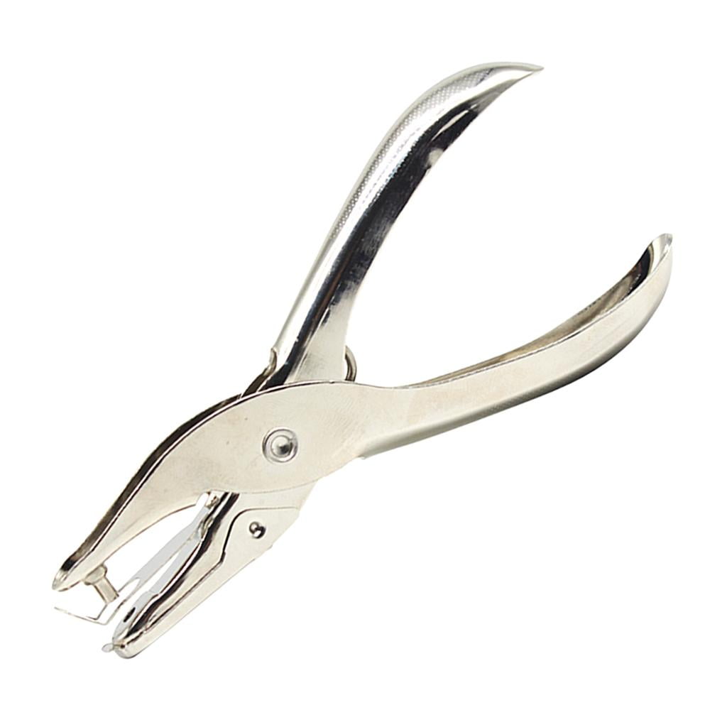 GUOOL 3-20pack Single Hole Hand Held Paper Punch Paper Crafts Tickets Hole Puncher 3mm , Silver, 7 Pcs