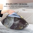 thumbnail image 4 of Yayeee Pillowcase Standard Size Set of 2 Satin Wrinkle Resistant Pillow Case, River and Mountains, 4 of 7