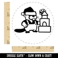 thumbnail image 2 of Christmas Santa Beaver Self-Inking Rubber Stamp Ink Stamper - Black Ink - Small 3/4 Inch, 2 of 7
