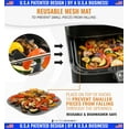 thumbnail image 5 of Ensemble de 3 Doublures pour Friteuse à Air Chaud avec Tapis en Silicone, Tapis Résistants à la Chaleur pour Friteuse à Air Compatibles avec Ninja, Chefman, Instant Pot, Ultrean + Plus, Doublures en Papier Parchemin pour Friteuse à Air Remplacement Réutilisables, 5 of 5