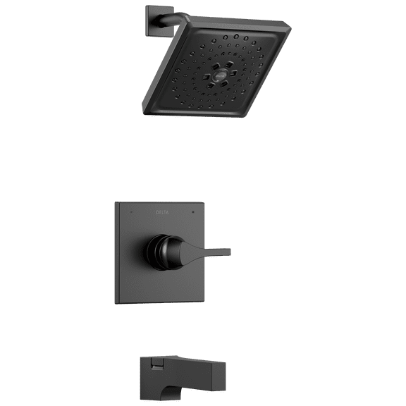 Delta T14474 Matte Black Metal 2 Modes 1 Handle Shower Valve Trim