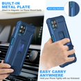 thumbnail image 3 of Samsung Galaxy A12 Case, ORETech Galaxy A12 Cover with 2 x Tempered Glass Screen Protector for Samsung A12 Hard PC TPU Silicone Protective Case with Kickstand for Samsung A12 Cover Case, 3 of 7