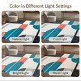 thumbnail image 7 of ODIKA 6'x9' Ultra-Soft Area Rug, Personalized Photo Abstract Interlocking Border Exact Alfombra None Washable, Bare feet friendly, Silk-Touch for Guest Room, Bedroom, 7 of 7