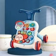 thumbnail image 4 of Ealing Sit-to-Stand Learning Walker, 2 in 1 Baby Walker, Early Educational Child Activity Center, Multifunctional Removable Play Panel,Baby Push Walkers (blue and white), 4 of 7