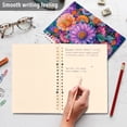 thumbnail image 4 of FORMRS 1-Subject Spiral Notebook 8" x 5" College Ruled 60 Refillable Sheet A5 Hard Cover, 2 Pack, Light Purple Flowers, 4 of 7