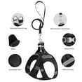 thumbnail image 2 of Charkool Reflective Dog Harness and Leash, Adjustable Breathable Dog Vest, Training for Extra Small Dogs,Black, 2 of 6