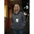 thumbnail image 2 of But First Coffee Butterflies Hoodie Women -Image by Shutterstock, Female 4X-Large, 2 of 4