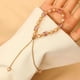thumbnail image 5 of Pulsera de Cristal de Perla Morada para Mujer, Ajustable, 15-30 Cm, Estilo Francés Vintage, Elegante, Regalo para Niña Mayor | Accesorio Sofisticado de Cuerda Manual para Ropa Formal Informal, 5 of 6