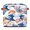Multicolor 1, variant on CURLYOOT 13 x 13 Inch Cube Storage Bin, Nautical Seashell Starfish Fabric Storage Cube Baskets, Closet Shelves Foldable Bins with Leather Handles for Home Organizer