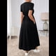 thumbnail image 5 of Vestido Informal de Corta para Mujer, con Bolsillos, Color Negro, Talla L, 5 of 8