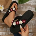 thumbnail image 5 of Admvng Sandals Women Fashion Casual Summer New Beach Seaside Outdoor Wear Feeling Flower Bohemian Style Flip-Flops 36-42, 5 of 9