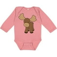 thumbnail image 3 of Inktastic Cute Moose Boys or Girls Long Sleeve Baby Bodysuit, 3 of 5