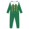 thumbnail image 3 of Renewold Breathable Green Pj Clothing Pants Bottoms Set of 2 Christmas Elf Candy Canes Relaxed Home Life Long Sleeve Tee Pajamas Toodlers Skin Friendly Tops Sleepwear Size 15-16, 3 of 5