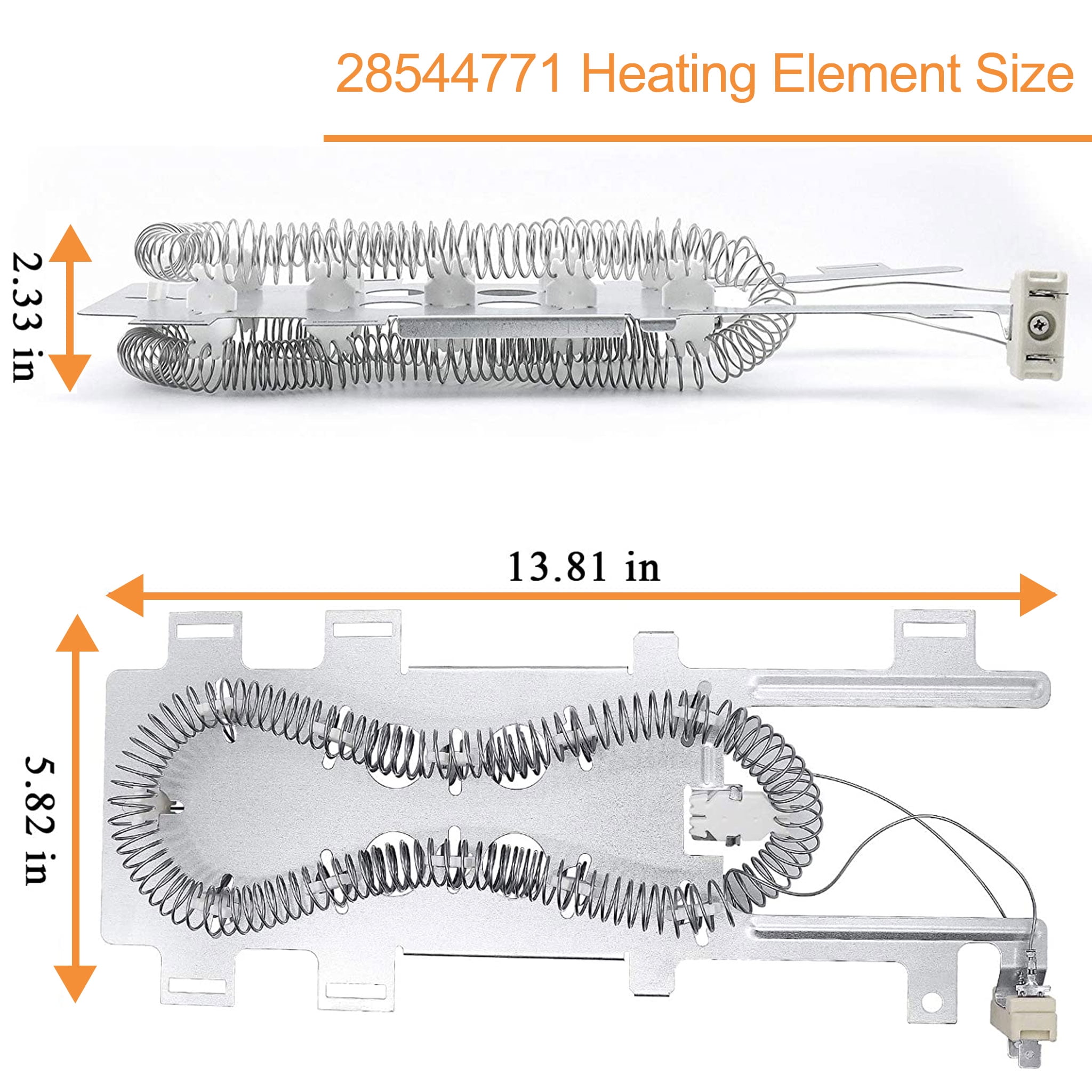 Beaquicy Dryer Heating Element & Thermal Cut-Off Kit for Whirlpool Dryers