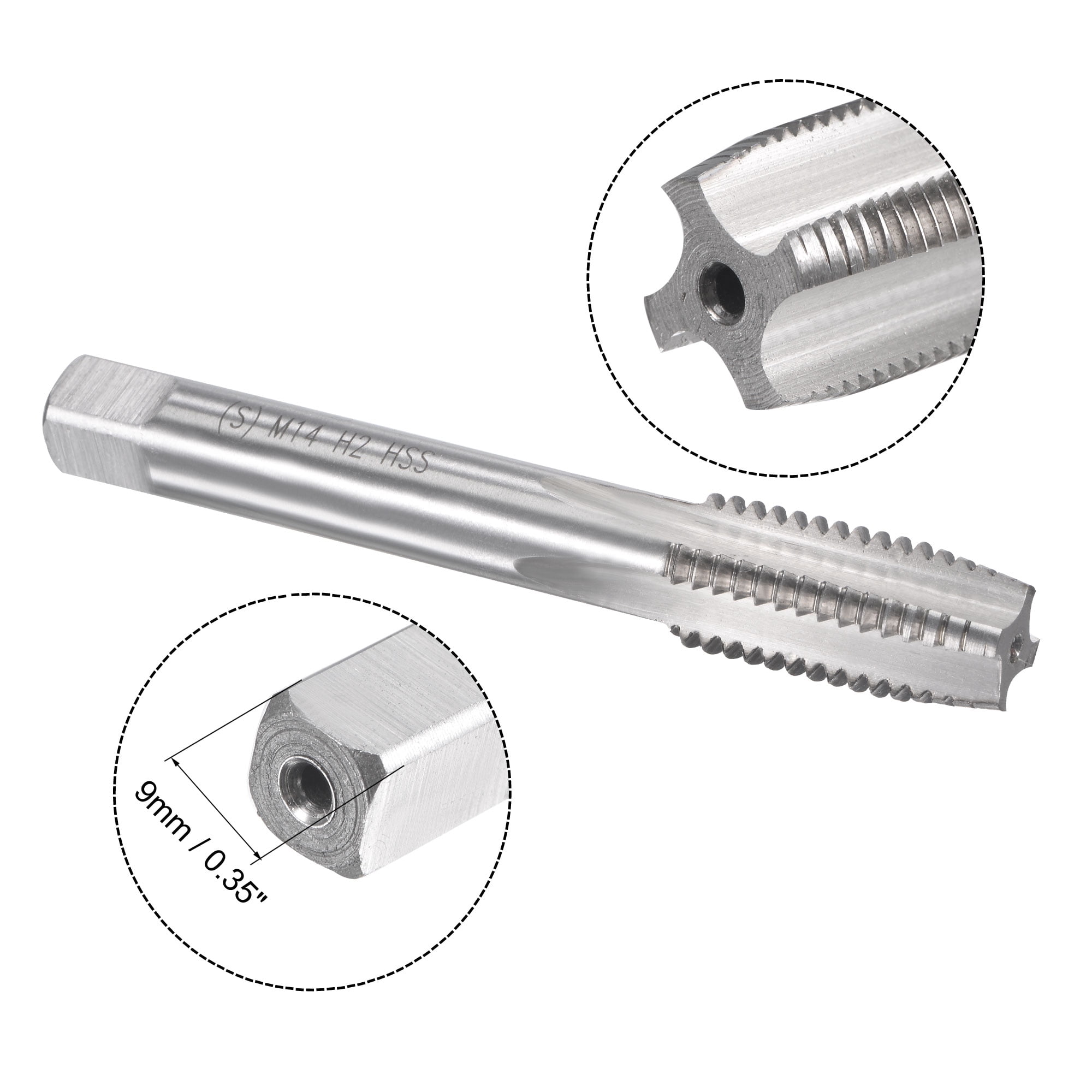 Unique Bargains Tap and Die Set Thread Screw Tap with Die Threading Tapping Tool 0.05 in