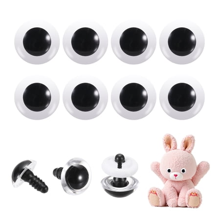 Uxcell 16mm Safety Eyes, 26Pcs Realistic Doll Crocheting Safety Eyes Black