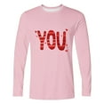 thumbnail image 3 of Generic Men's Trendy Valentines Day T-Shirt Cute Love Heart Graphic Basic Sweater Funny Crew Neck Muscle Pullover Tops, 3 of 4