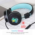 thumbnail image 5 of 2 Pack Multicolor MEE audio KidJamz Wired Headphones w/ 3.5mm Plug, Safe Listening Kids Headset for School (Black + Pink), 5 of 9