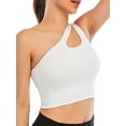thumbnail image 3 of Tinglu Sport Bra Women Sexy One Shoulder Underwear Lightweight Sportwear Vest, 3 of 8