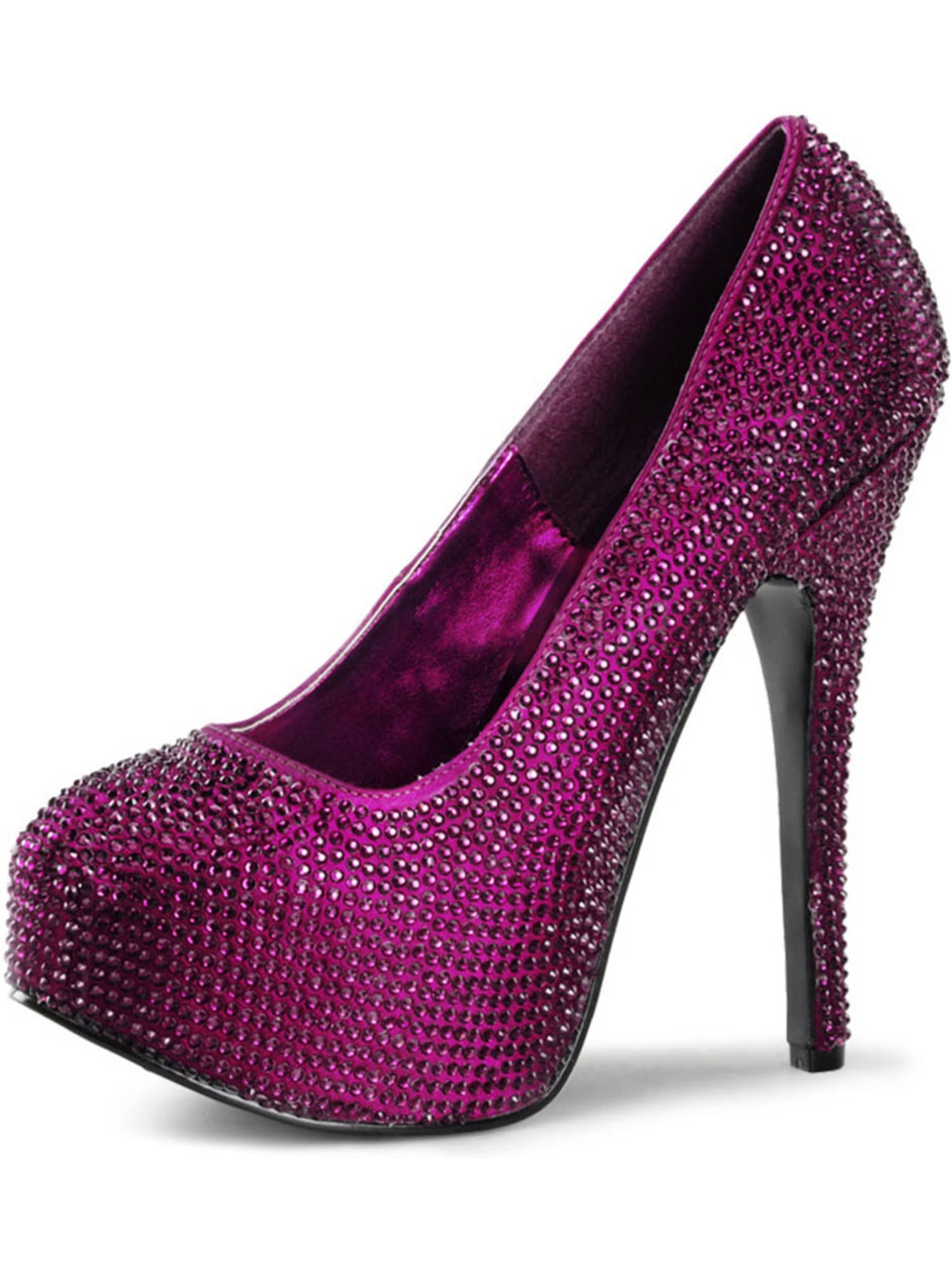 purple pumps heels