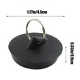 thumbnail image 3 of Bathtub Stoppers, Rubber Sink Stopper Set Bath Tub Plug Kitchen Bathroom Laundry Bar Water Stopper with Hanging Ring for Shower Faucet Cover, 3 of 7