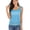 Blue, variant on Women's Sexy Sleeveless Shirt Casual Loose Chiffon Tank Tops T-shirts Summer Breathable Wicking Tank Tops Soild Color, Black/Pink/Purple/Blue S-2XL