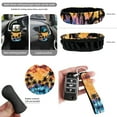 thumbnail image 6 of Yuyamidu Coconut Tree Car Seat Cover Full Set 15 Piece Whilpool Tie Dye Steering Wheel Cover Auto Seatbelt Pads Cup Coasters Trash Can Air Vent Holder Rear View Mirror Cover Keychain Wristlet Strap, 6 of 7