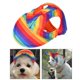 thumbnail image 5 of Sombrero de béisbol para perros Sunnimix Rainbow Colors Sunbonnet Outfit con agujeros os oídos, 5 of 8