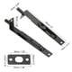 thumbnail image 2 of Cerradura de Puerta Francesa Uxcell de 6" x 0.71", Acero Inoxidable para Puerta Doble de Compuesto de Madera, Negro 2 Pcs, 2 of 6