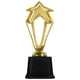 thumbnail image 1 of Trofeo de plástico con diseño de estrella hueca de 20,5 cm, dorado, premios de recompensa, concurso de decoración, premios de regalo, trofeo con base para ceremonia de reconocimiento, 1 of 6