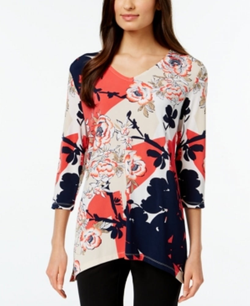 jm collection v neck blouses