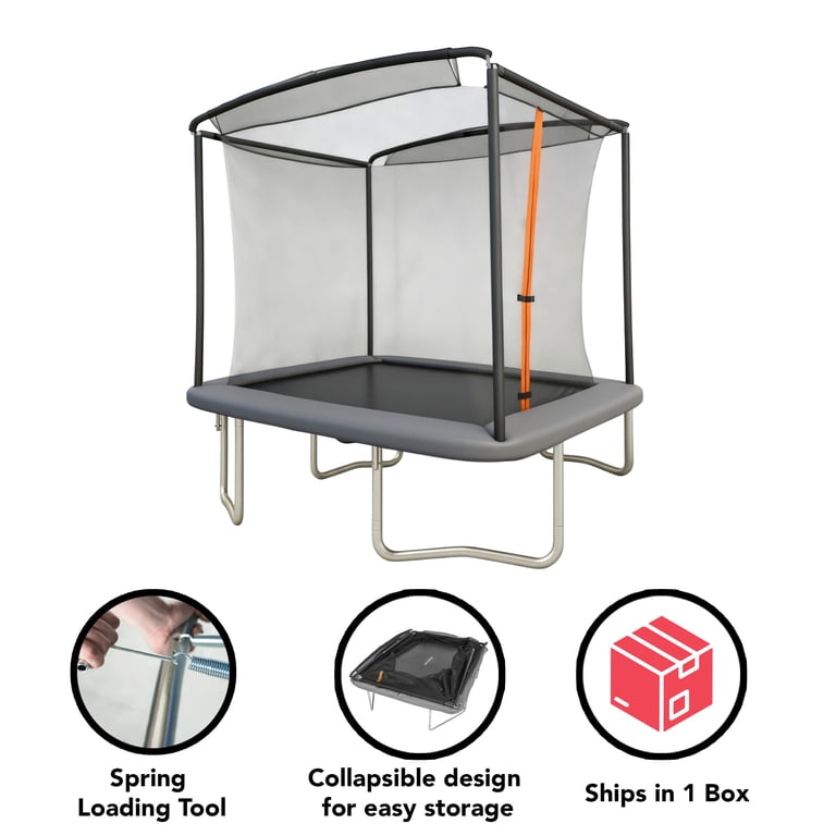 Sportspower BouncePro 6x8ft Trampoline Meets ASTM Safety Standards