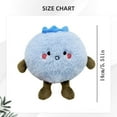 thumbnail image 2 of XIANXIAN 14CM Cute Blueberry Plush Pillow Kawaii Fruit Gifts Stuff Hugging Plushies Gift Soft Novelty Pillow Cushion Seat Decor for Gift Home Decor, 2 of 6