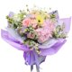 thumbnail image 2 of Nvzi flowers, gifts, gift box packaging paper, waterproof double-sided illusion film flower packaging paper, (light blue), 2 of 5