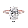 thumbnail image 4 of Anillo de boda Minnieouse de lujo para mujer gemas elegantes y exquisitas aleación oro rosa número 6.1, 4 of 6