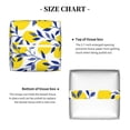 thumbnail image 5 of Tissue Tropical Lemon Box Cover Holder, Square by Xecao - Leather Decorative Organizer for Tabletop, Bathroom, Car, Office, 5 of 8