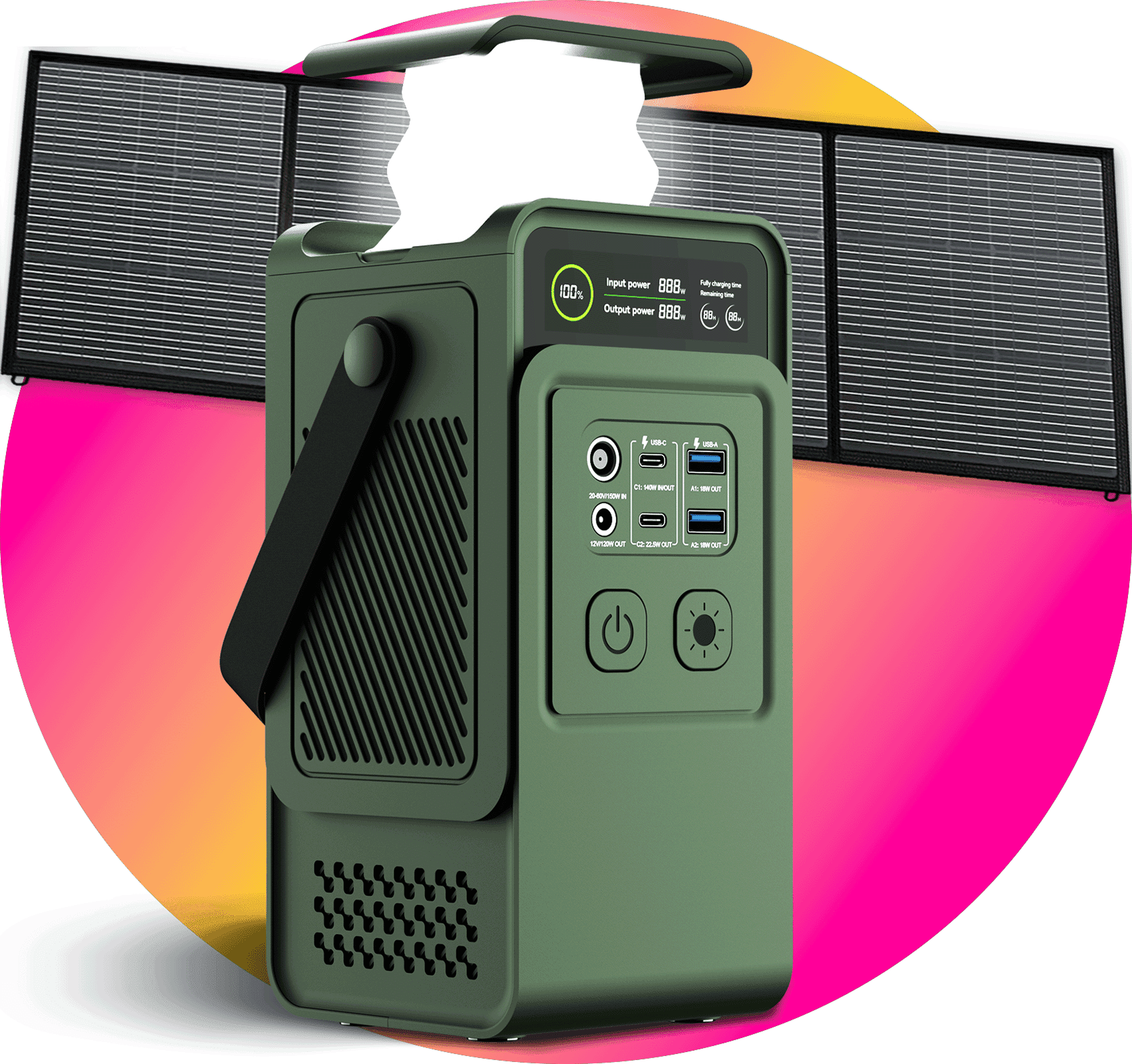 Anker SOLIX C1000 Portable Power Station, 1800W (Peak 2400W) Solar