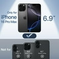 thumbnail image 2 of JETech Magnetic Ultra Slim Case for iPhone 16 Pro Max 6.9 Inch Compatible with MagSafe, Camera Lens Full Protection, Lightweight Matte Finish PP Hard Minimalist Cover (Black), 2 of 7