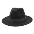 thumbnail image 1 of Sombrero Fedora de para hombre - Gris oscuro Sunnimix Sombrero de fieltro, 1 of 6